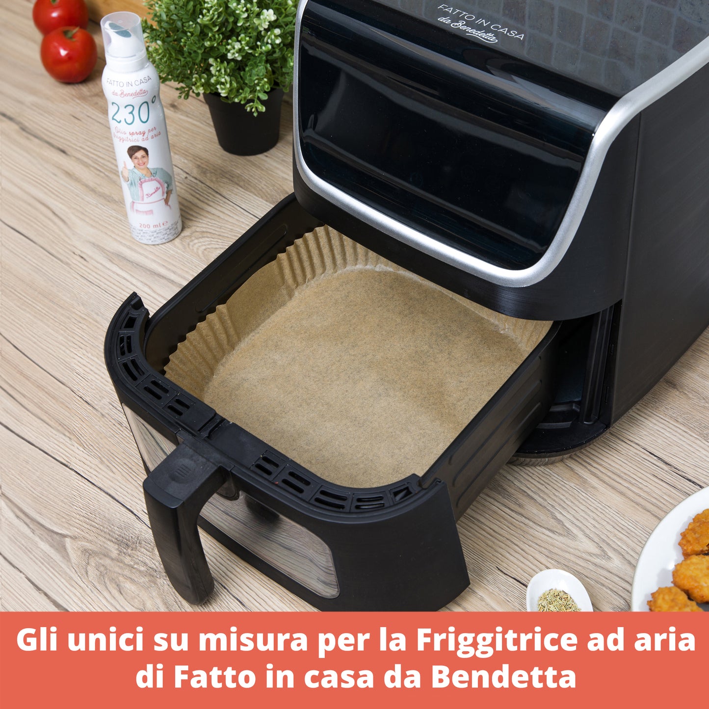 Kit 100 Carta Forno Friggitrice ad Aria