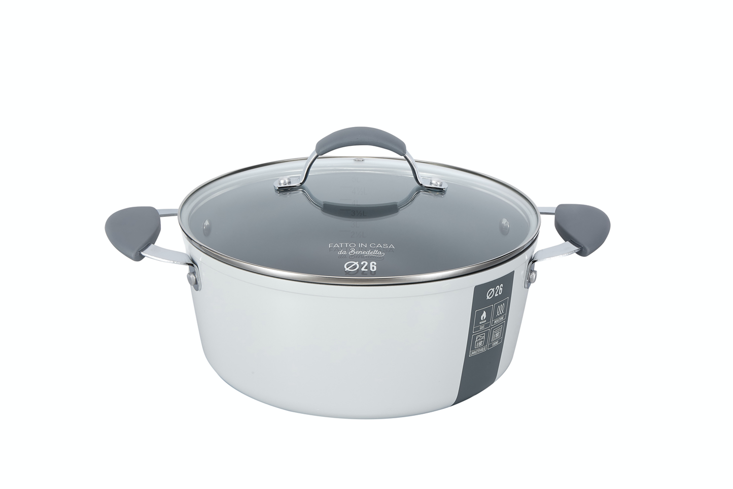 Casseruola 26 cm con coperchio