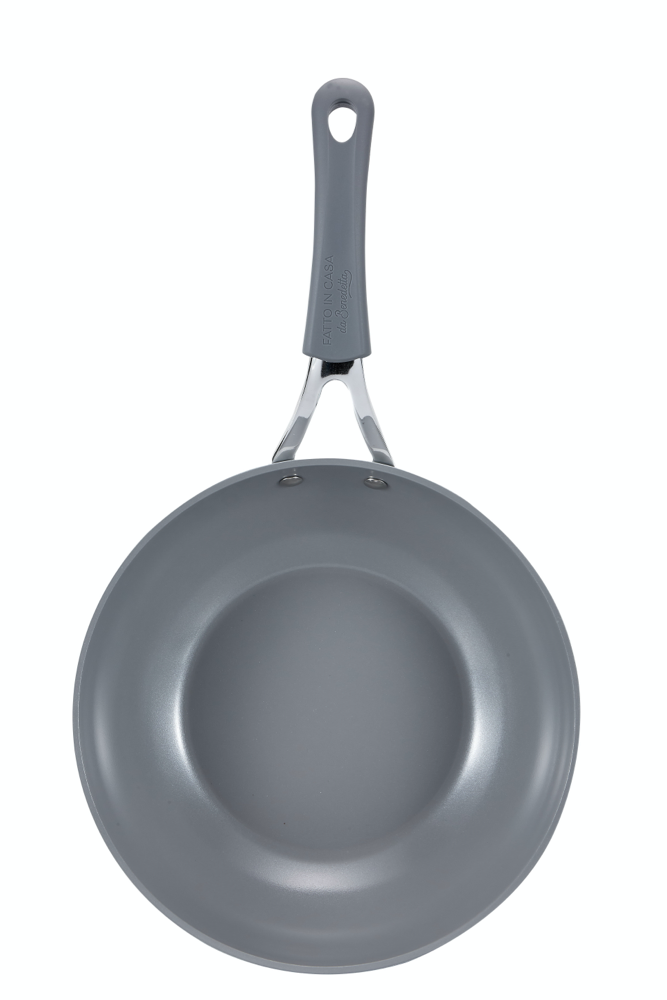 Wok 28 cm con coperchio