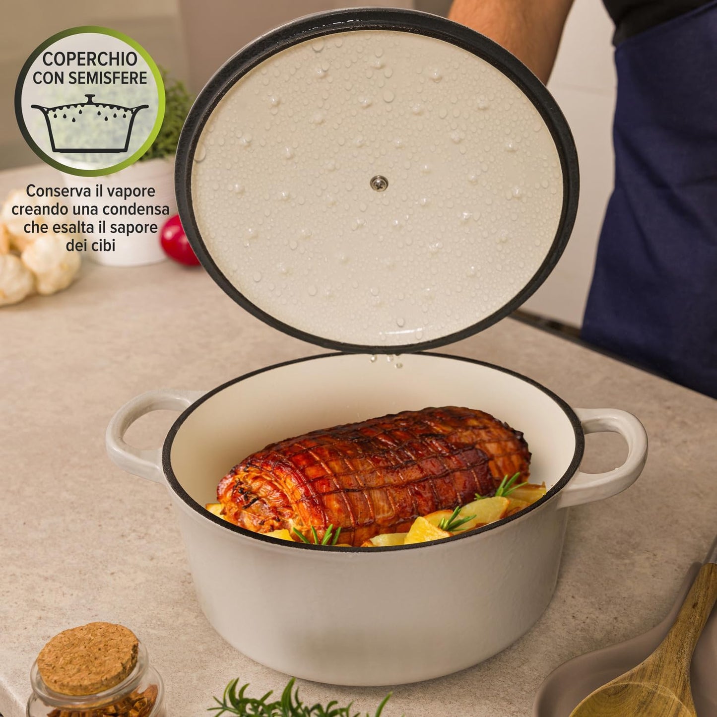 Casseruola 24 cm in Ghisa smaltata