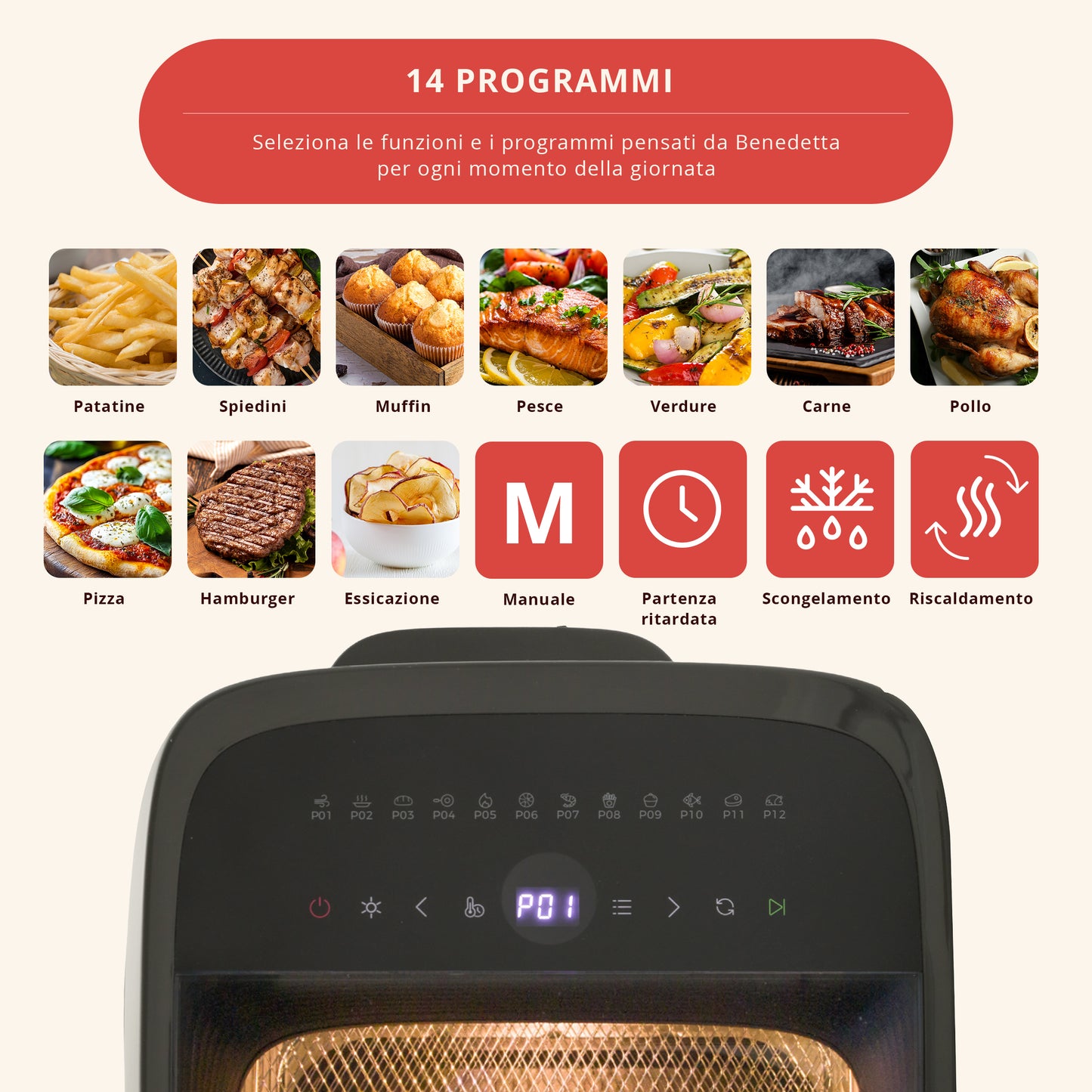 Friggitrice ad Aria XXL Benedetta Rossi