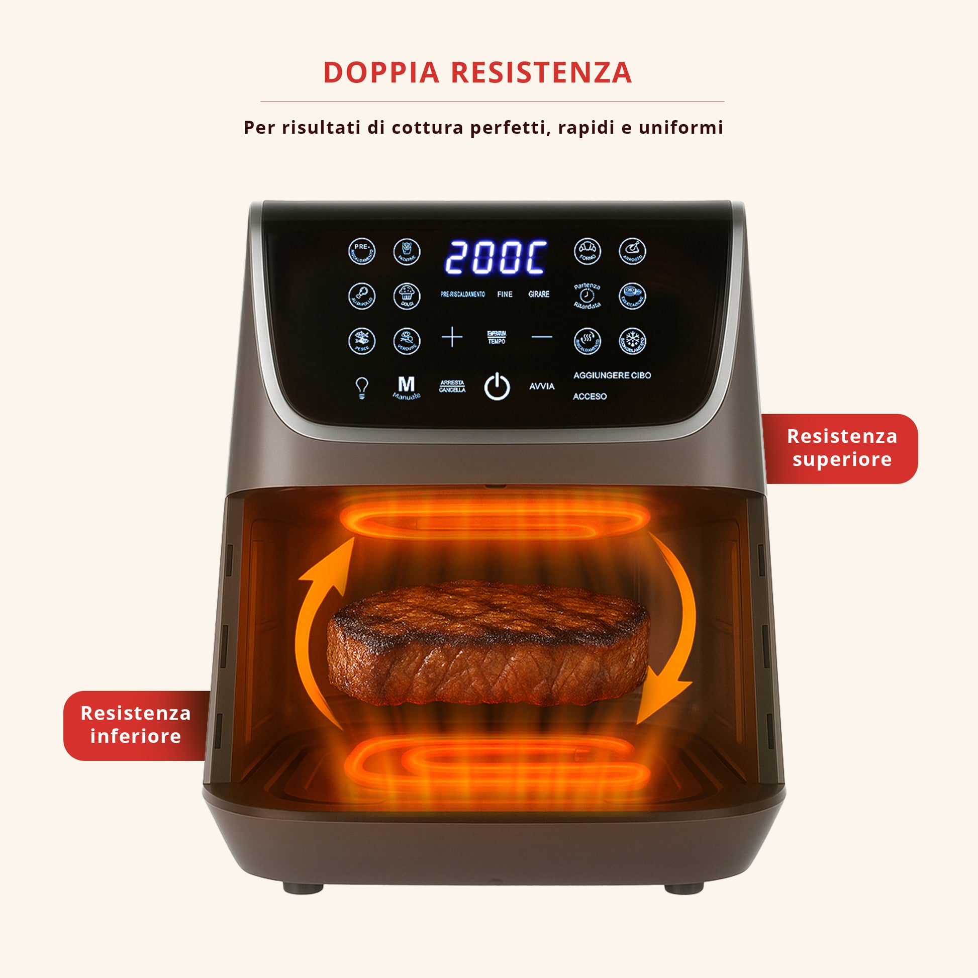 Set di 2 tappetini resistenti al calore per friggitrice ad aria, 4 tappetini autoadesivi scorrevoli, presine per tavolo da cucina, adatti per friggitrici ad aria, miscelatori, forni a microonde Set di 2 tappetini resistenti al calore per friggitrice ad aria, 4 tappetini autoadesivi scorrevoli, presine per tavolo da cucina, adatti per friggitrici ad aria, miscelatori, forni a microonde