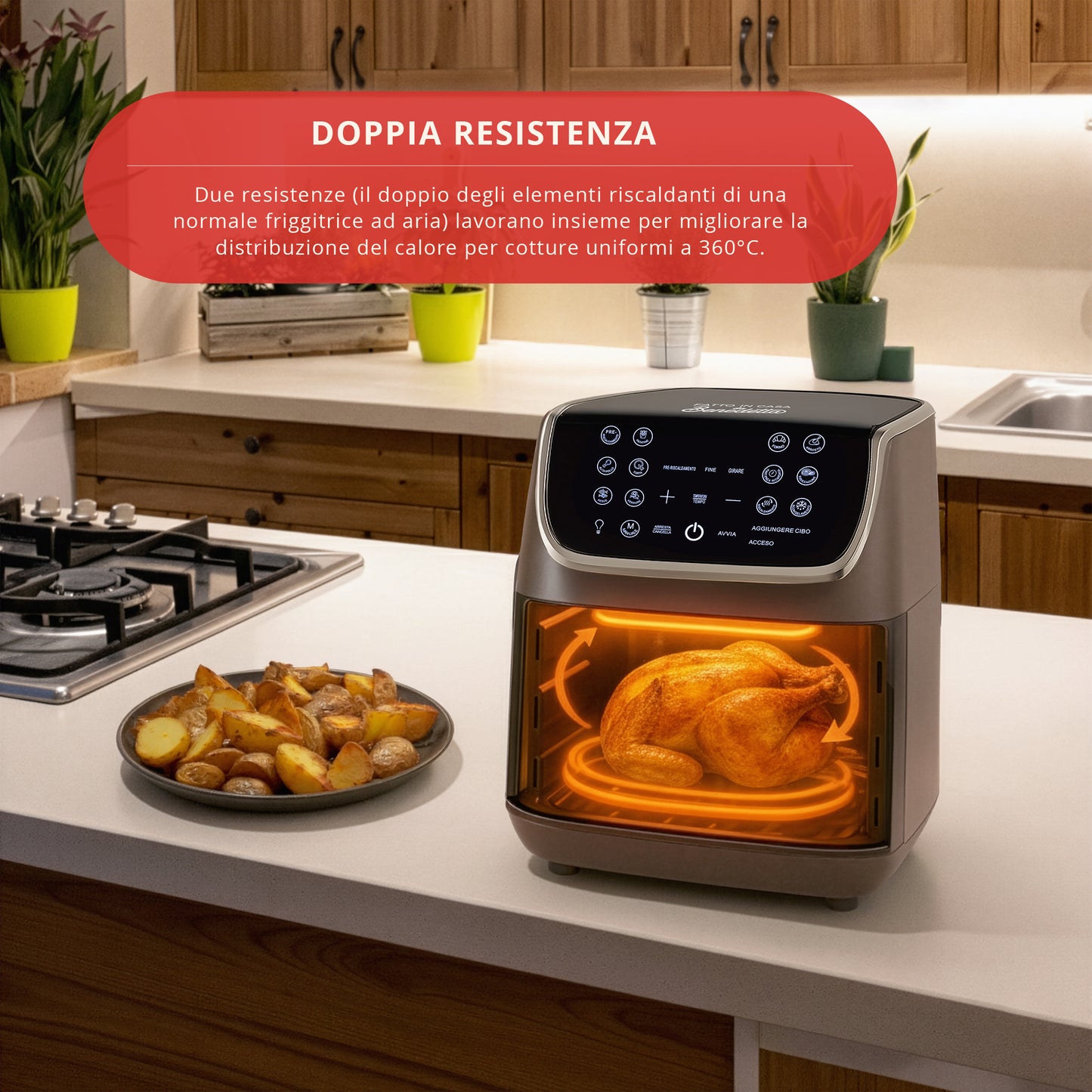 Friggitrice ad Aria Doppia Resistenza