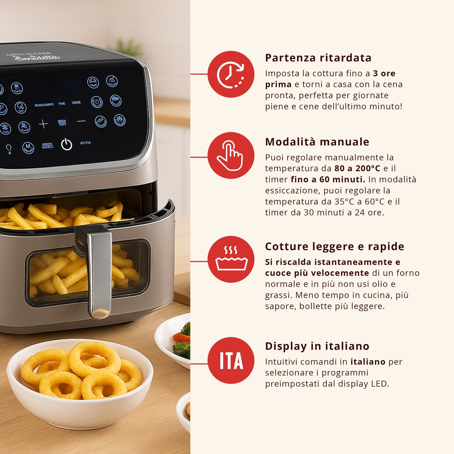 Friggitrice ad Aria Doppia Resistenza