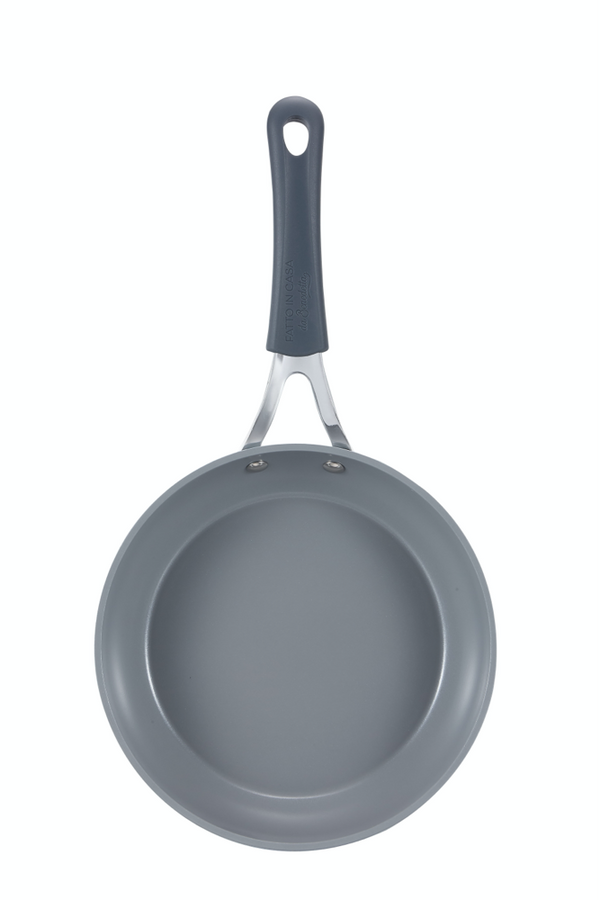 MasterPRO Set Di 2 Padelle In Acciaio Inox 24 Cm: Classica E Bassa, Antiaderenti, Adatte A Induzione, Triplo Strato