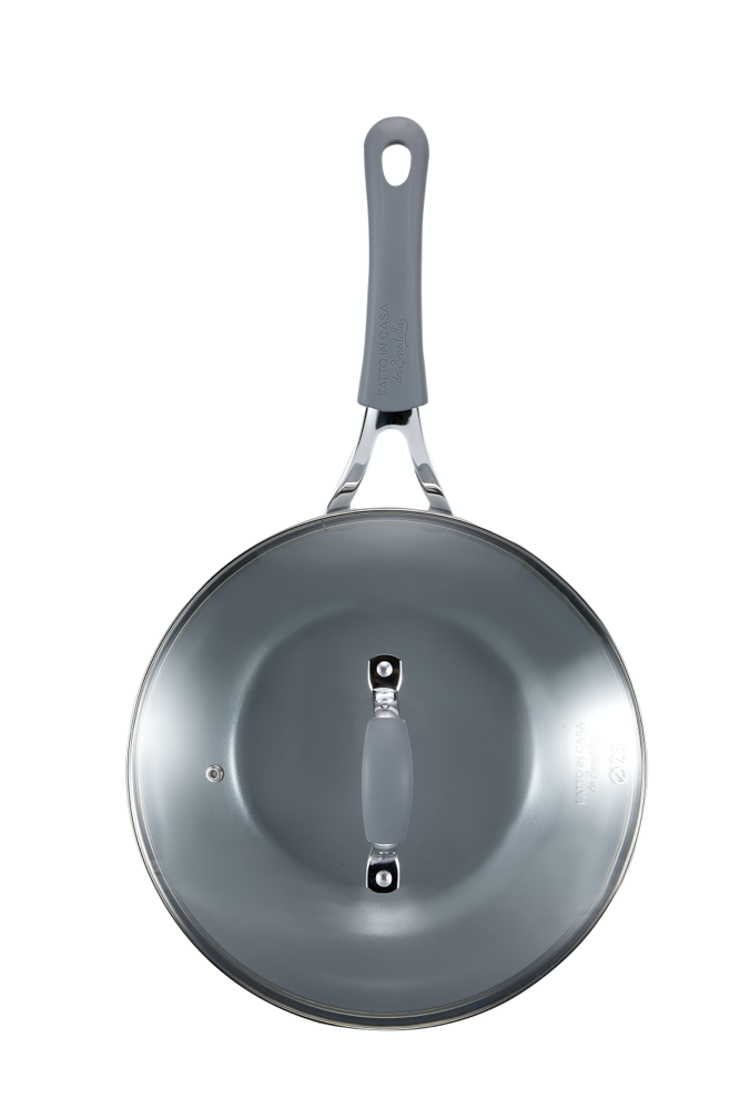 Wok 28 cm con coperchio
